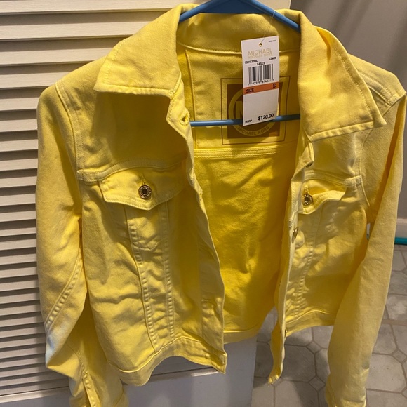 Yellow Denim Michael Kors Jacket 